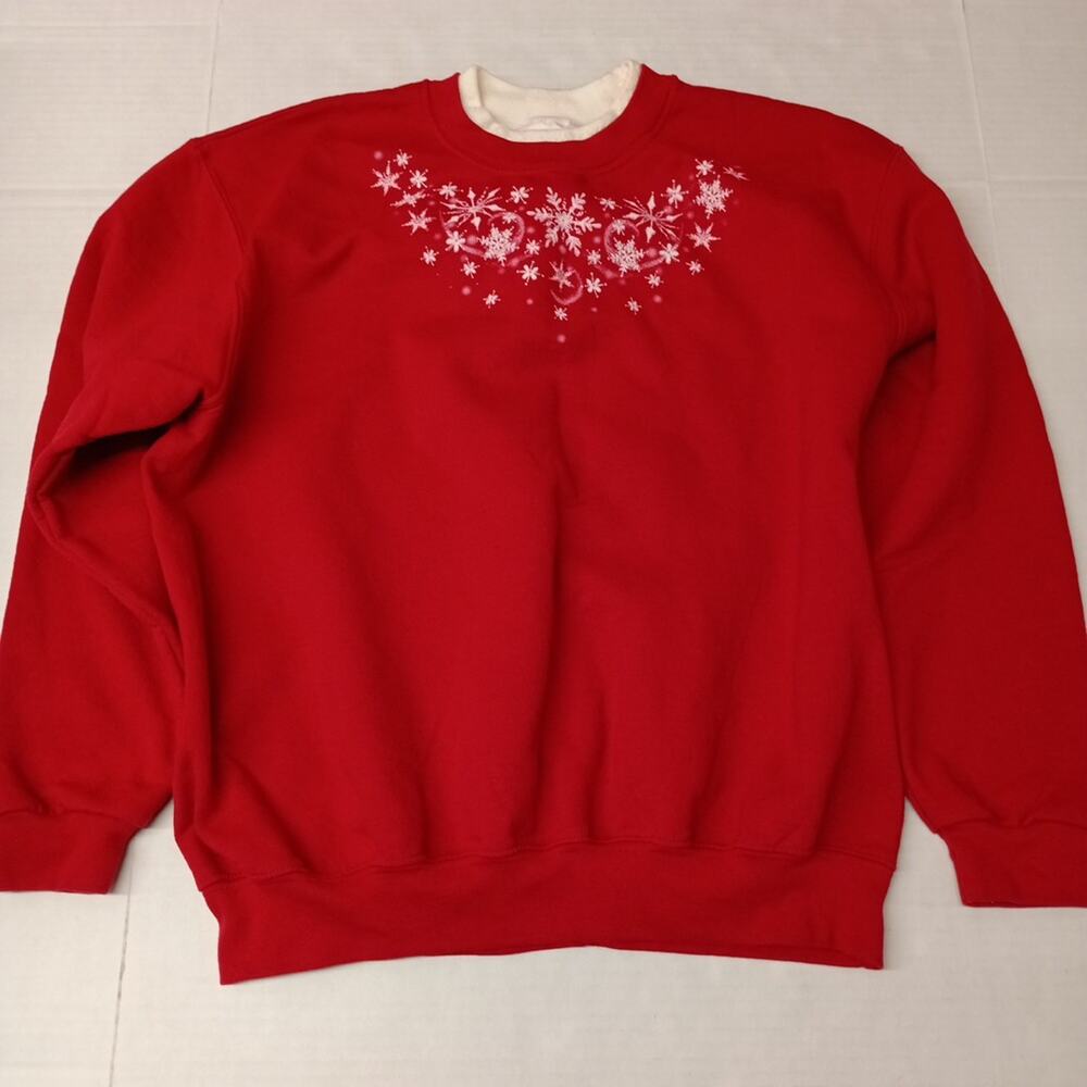 Country Store Christmas Sweater Women's Size XL Red‎ Xmas
